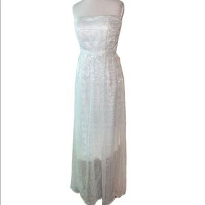 🤍 GB Wedding Dress Cocktail Gown White Size M ⛪️